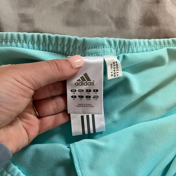 Adidas Y2K Light Blue Tennis Skort (circa 2006) Size Large - Picture 3 of 7